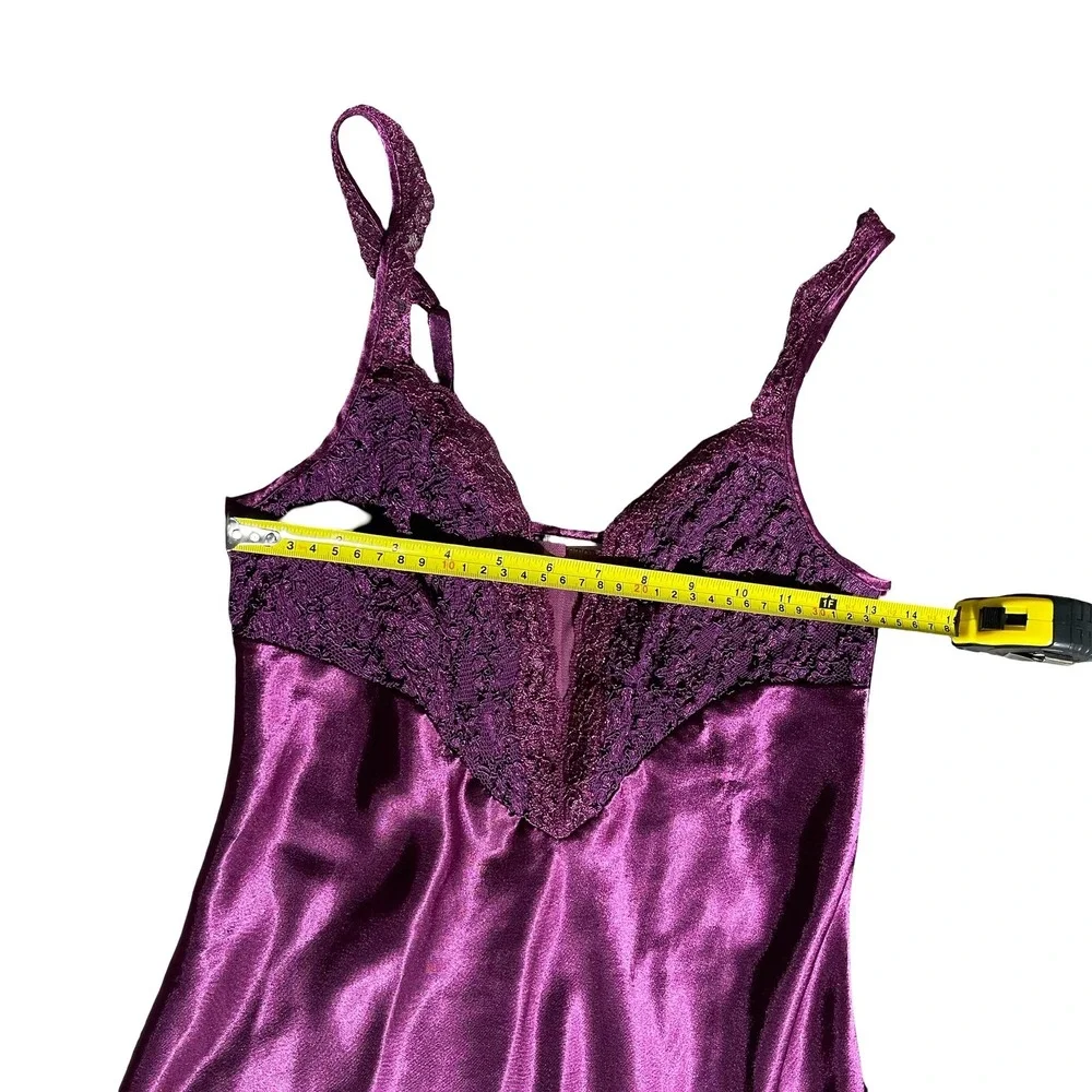 Victoria's Secret Golden Label Satin Slip Dress Size Small Purple